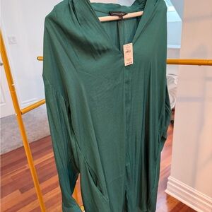 Banana Republic Green Shirt Dress
